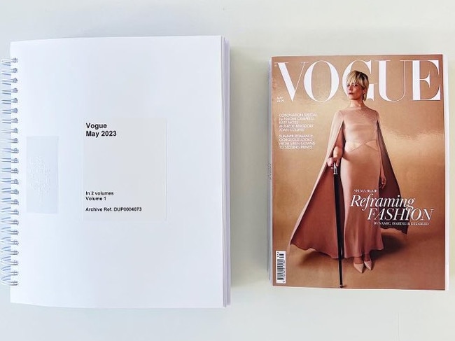 For the first time in its 107-year history, British Vogue has released a braille edition of the magazine - a move that’s been applauded by many. Picture: Twitter