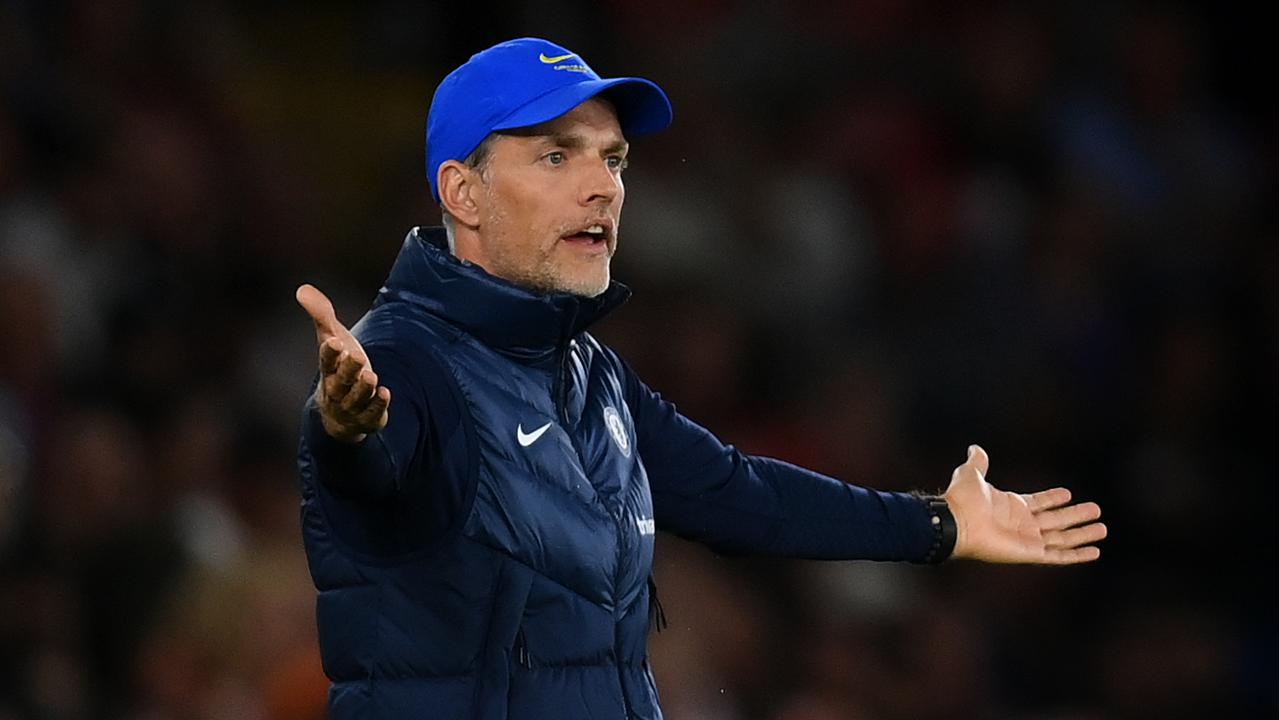 Chelsea boss Thomas Tuchel was frustrated during his side's shock defeat to Southampton. (Photo by Mike Hewitt/Getty Images)