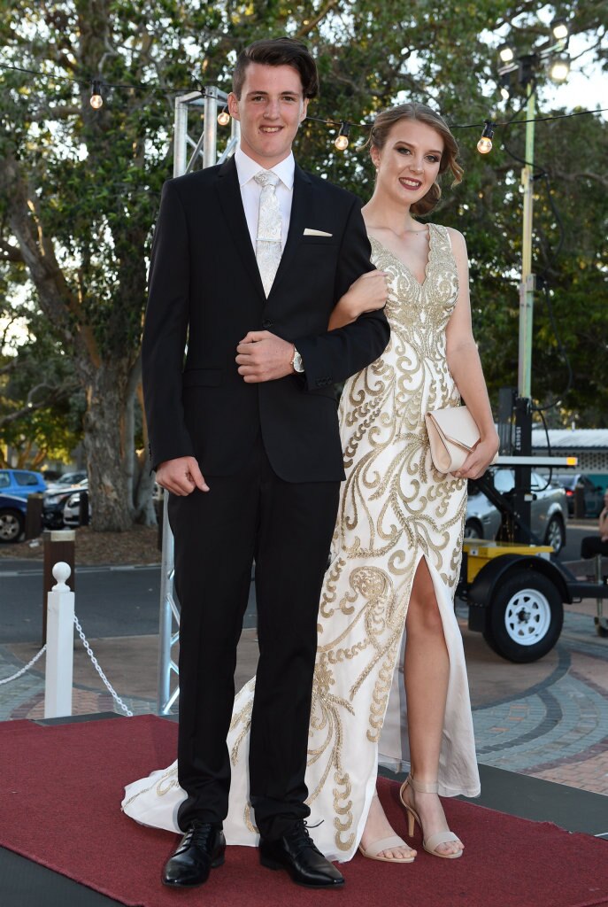 Hervey Bay High formal at the Waterfront - Courtney Cooper and Ethan Black. Picture: Alistair Brightman