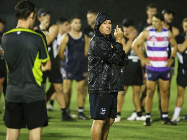 Broadbeach Cats senior coach Craig O'Brien at training. Picture: Glenn Hampson