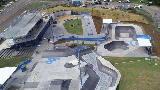 The Youth Precinct at Nelson Reserve, juts one week before completion.