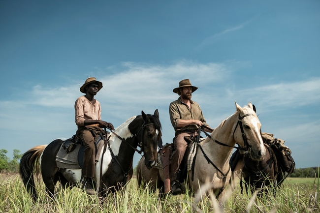 Simon Baker and Jacob Junior Nayinggul in High Ground. Picture: Madman Entertainment