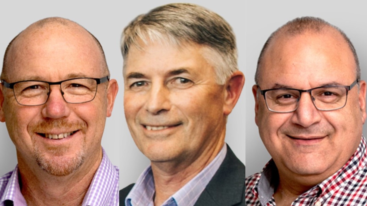 The Wilmar Sugar senior leadership team (from left) Shayne Rutherford, Bernard Duignan and Paul Gregory.