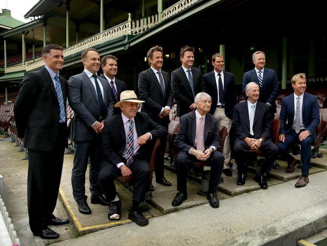 The team at Channel Nine’s cricket launch. Picture: Gregg Porteous