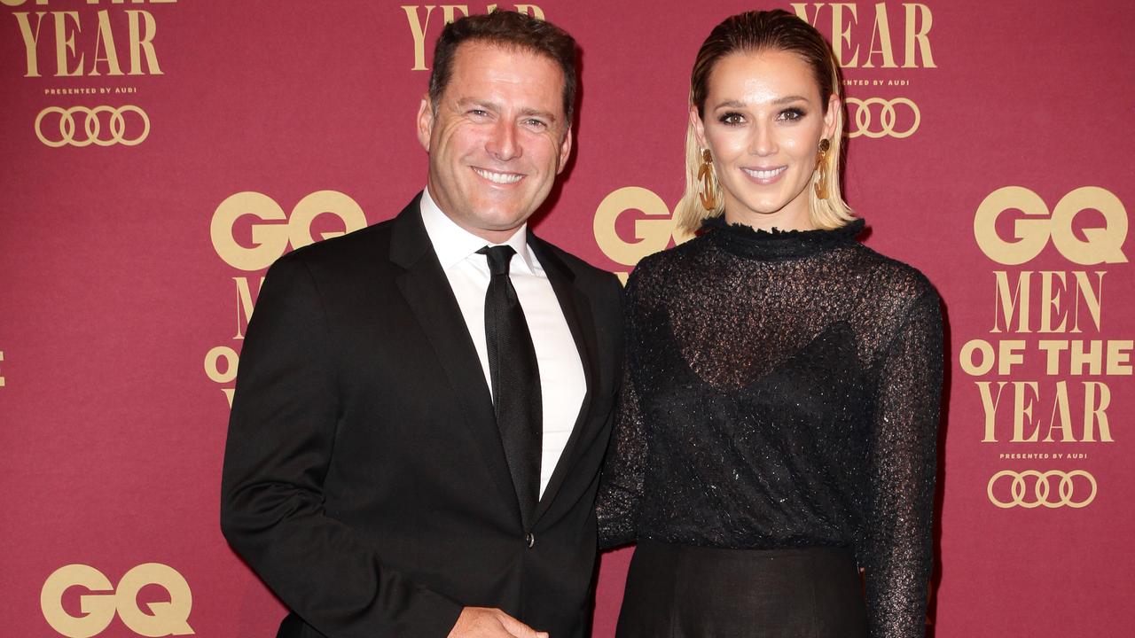 Karl Stefanovic and Jasmine Yarbrough at the GQ Men Of the Year Awards. Picture: Christian Gilles