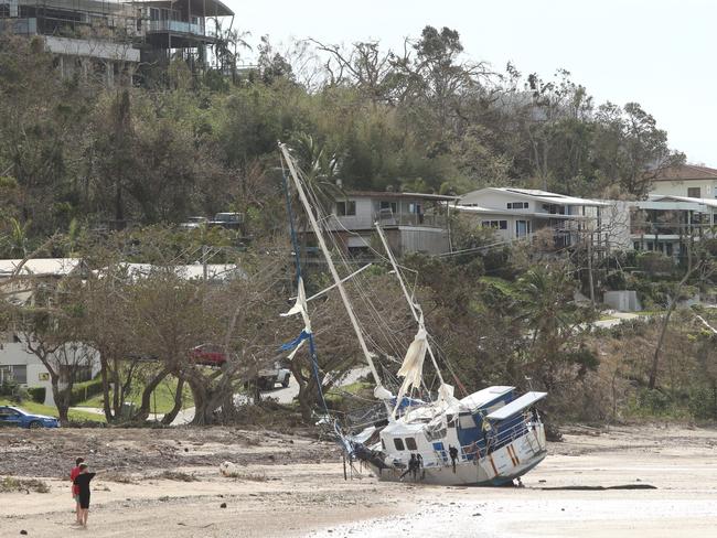 Cannonvale near Airlie Beach, in the aftermath of cyclone Debbie. Pic Jono Searle.