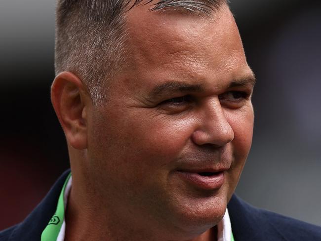 SYDNEY, AUSTRALIA - MARCH 04: Sea Eagles coach Anthony Seibold walks on the field during the round one NRL match between the Manly Sea Eagles and the Canterbury Bulldogs at 4 Pines Park on March 04, 2023 in Sydney, Australia. (Photo by Cameron Spencer/Getty Images)