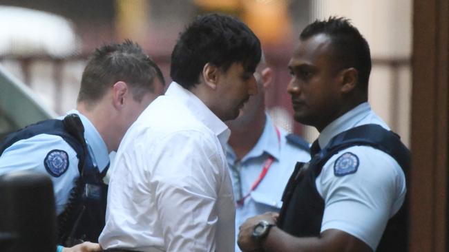 James ‘Dimitrious’ Gargasoulas arrives at the Supreme Court for the second day of his three-day pre-sentence hearing. Picture: AAP Image. 