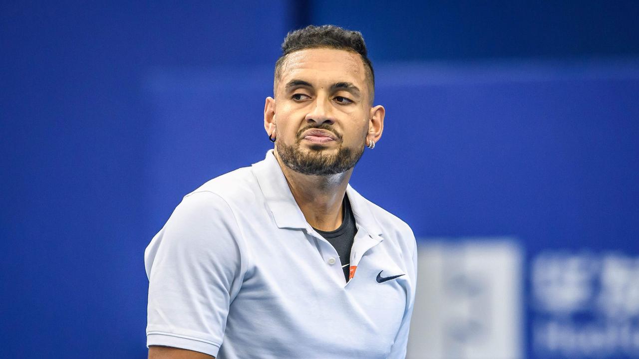 Nick Kyrgios wasn’t happy during his loss to Andreas Seppi.