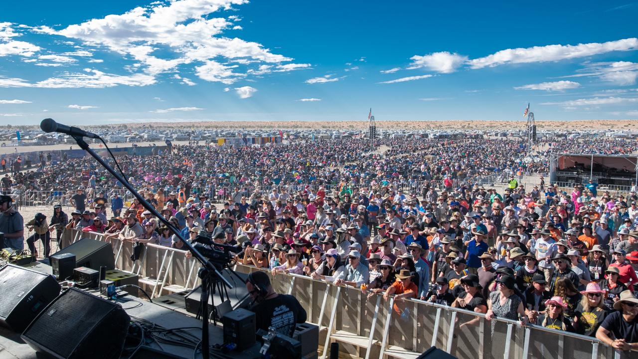 Around 10,000 made the trip out to Birdsville for the festival. Picture: Marc Grimwade/Getty Images.