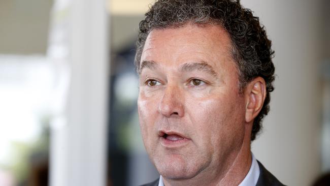 Minister for Education, John-Paul Langbroek MP, at the official opening the newly renovated TAFE Queensland Gold Coast at Southport. Picture: JERAD WILLIAMS