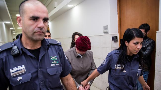 A Melbourne teacher in court in Jerusalem. Picture: Supplied