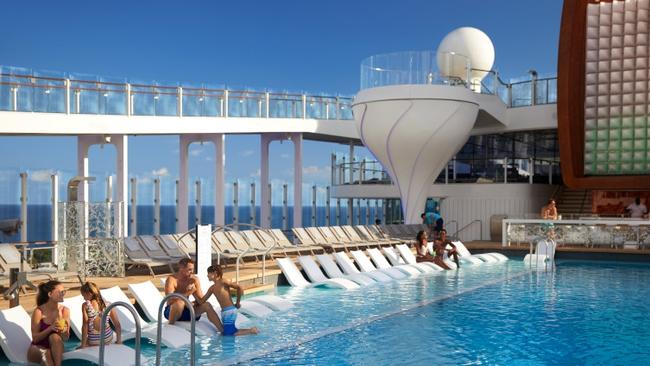 Wining, dining and swimming: Picture: Celebrity Edge