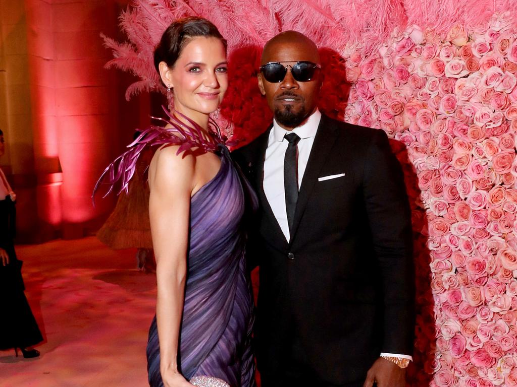 Katie Holmes and Jamie Foxx at The 2019 Met Gala. Picture: Kevin Tachman/MG19/Getty Images for The Met Museum/Vogue