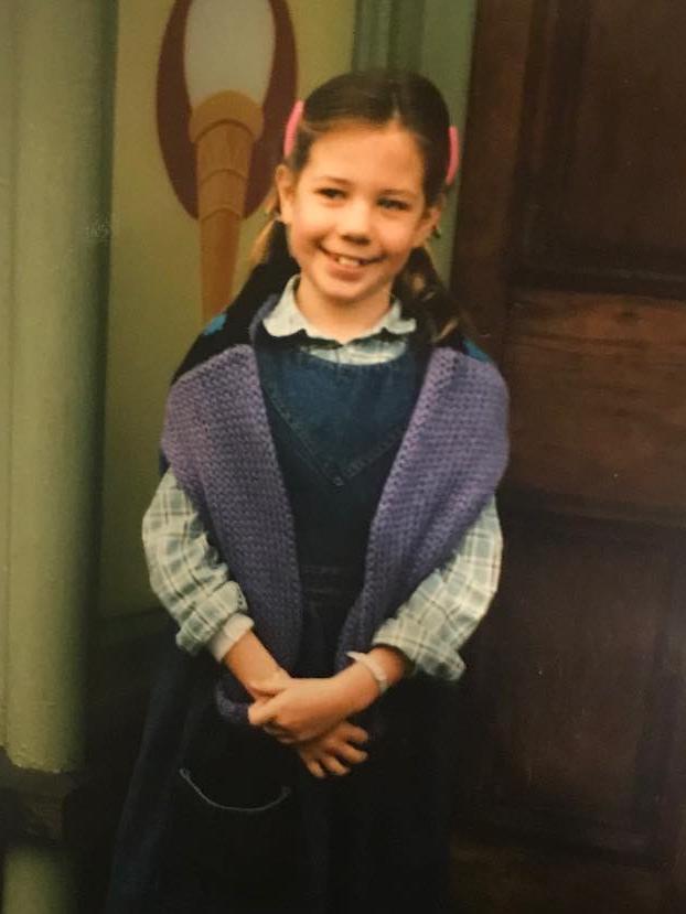 A very young Kate Ritchie on set. Picture: Instagram