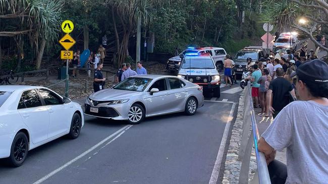 Five teens armed with baseball bats were arrested for public nuisance at Noosa Heads, near Hastings St, on Monday, January 3. Picture: Facebook