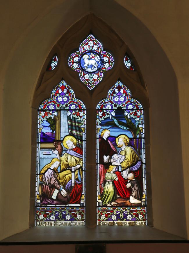 Stain glass windows at the St John Baptist Church. PIC: MATT THOMPSON