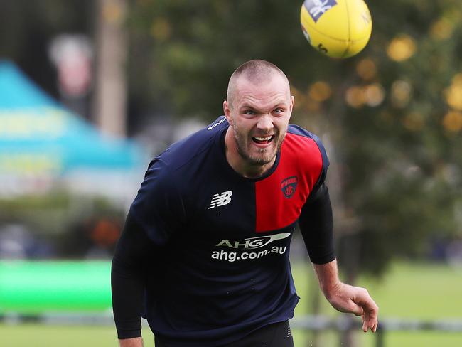 Melbourne footy training at Gosch's Paddock. Max Gawn . Pic: Michael Klein