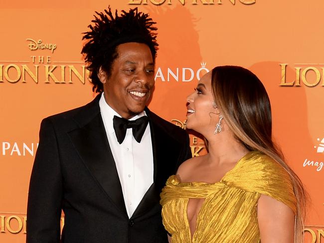 Jay Z and Beyonce at a premiere of Disney's ‘The Lion King’ in London in July. Despite their 12-year age gap and reports (and musical insinuations) of infidelities on his part, they remain strong. Picture: Gareth Cattermole/Getty Images for Disney