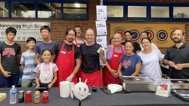 Bonnyrigg High P&amp;C sausage sizzle in full swing on Saturday. Picture: Kirsten Jelinek.