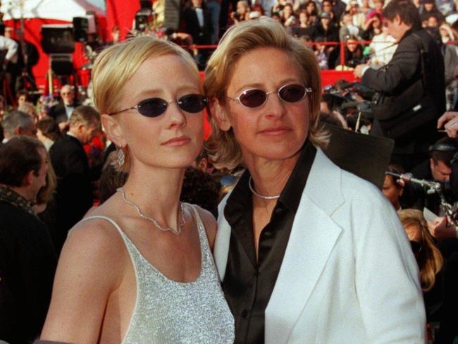 Anne Heche and Ellen DeGeneres in 1999. Picture: AP