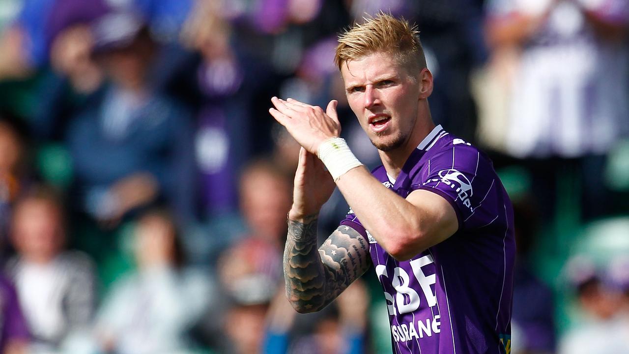 Andy Keogh runs riot as Perth Glory comes from behind to beat Brisbane ...