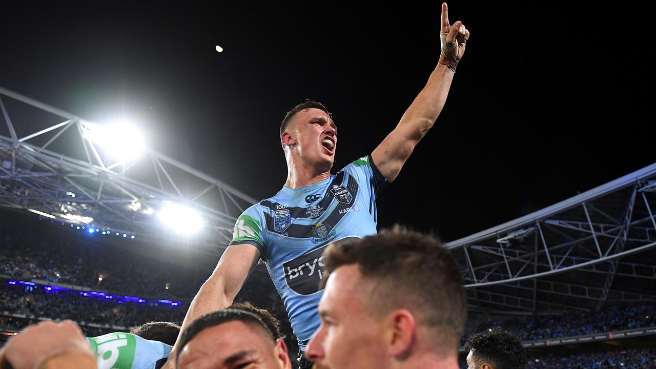 Jack Wighton appears to be the only Raider in with a shot of playing Origin I. Picture: AAP Image/Dean Lewins