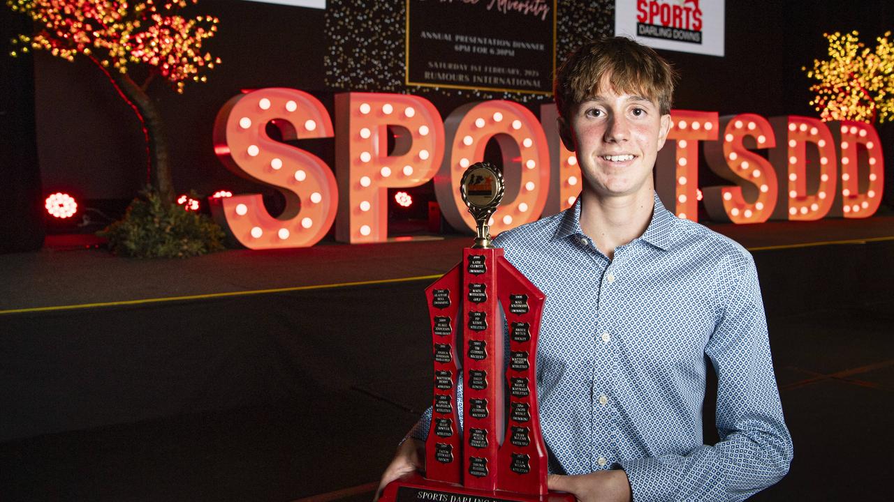 Sports Darling Downs Junior Sports Star of the Year Cedar Johnson at the presentation dinner at Rumours International, Saturday, February 1, 2025. Picture: Kevin Farmer