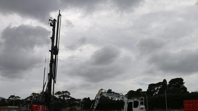 Construction work on the Selfs Point site. Picture: Elise Kaine