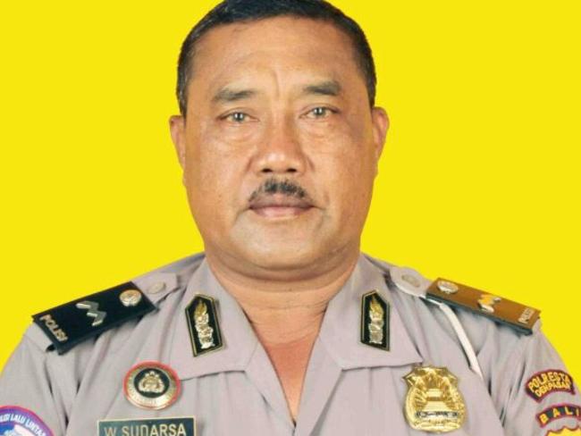 Bali police officer Wayan Sudarsa, 53, who was a kuta traffic police officer. Picture: Supplied.