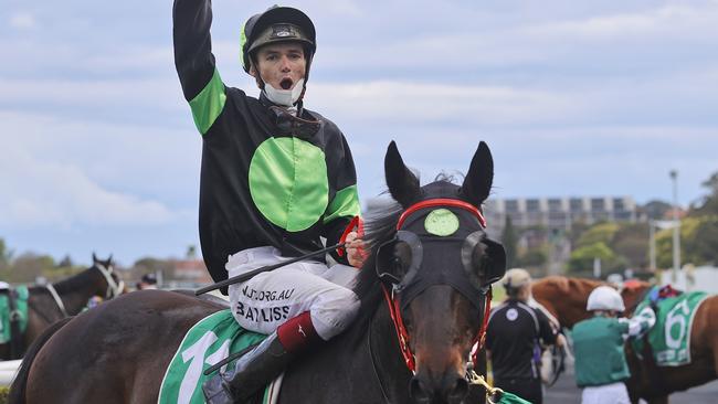 Regan Bayliss isn’t concerned by Brutality’s wide gate in the Villiers. Picture: Getty Images