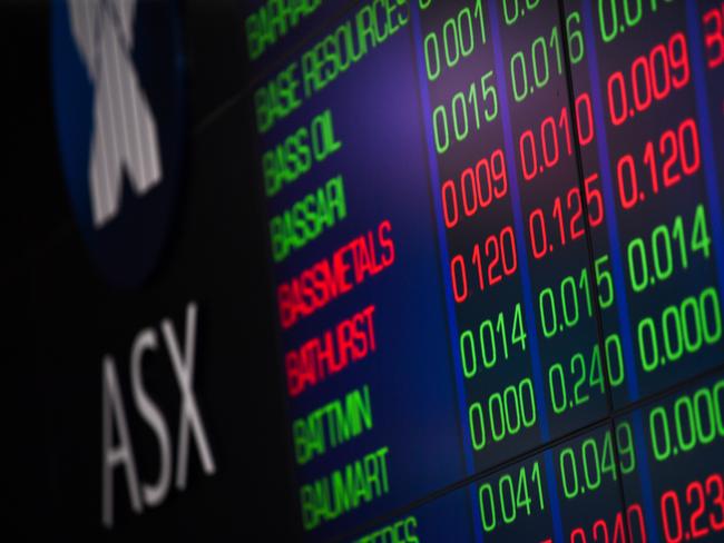 The indicator board at the Australian Securities Exchange (ASX) is seen in Sydney, Tuesday, July 30, 2019. The Australian share market has opened higher, with every sector joining an early rally, as the ASX200 broke through its intra-day all-time high set in November 2007, just before the global financial crisis. (AAP Image/Paul Braven) NO ARCHIVING