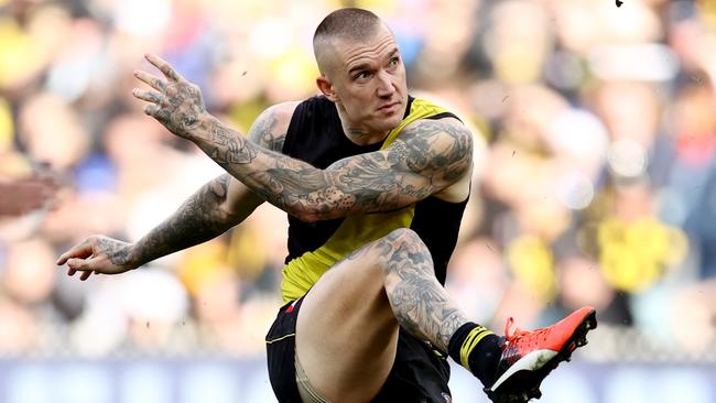 The top priority for the Tigers is to sit down with Dustin Martin. Picture: Michael Klein.