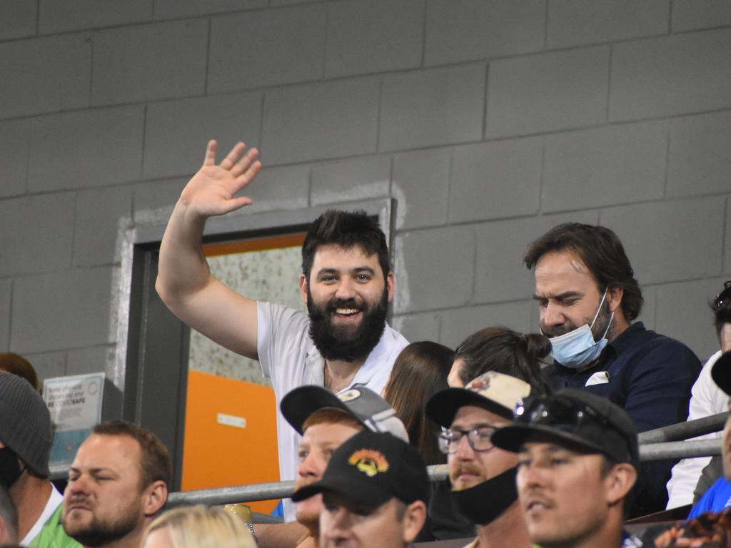 <p>Fans in the crowd at the New Zealand Warriors v Canberra Raiders at BB Print Stadium in Mackay, August 27, 2021. Picture: Matthew Forrest</p>