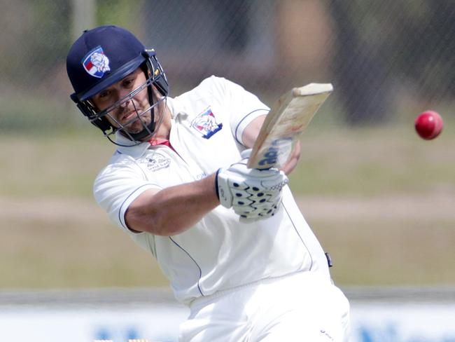 Mornington's Matt Foon hits out. Picture: Sarah Matray