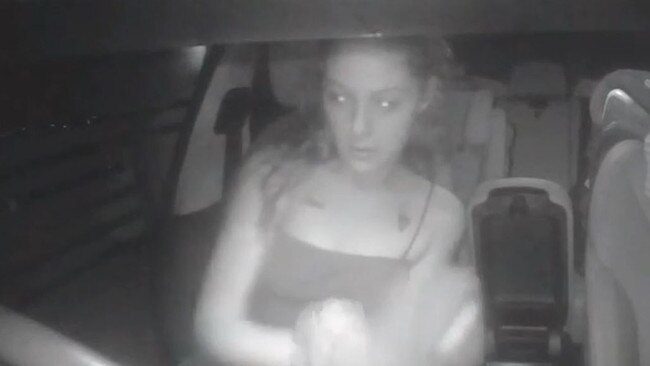 Dashcam footage captures female stealing from car in Holland Park West.