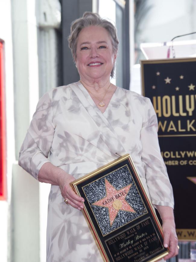 Bates attends her Hollywood Walk of Fame in 2016. Picture: AFP PHOTO / VALERIE MACON