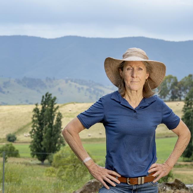 Dederang’s Sharon McEvoy has led the charge against a battery energy storage system being built in the Kiewa Valley. Picture: Zoe Phillips