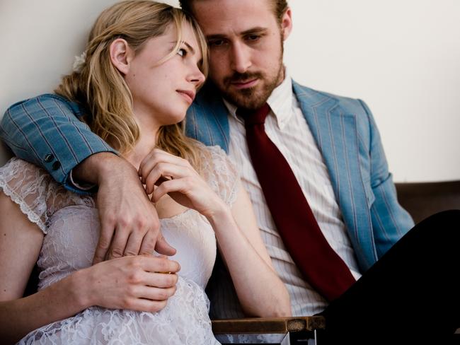 Ryan Gosling and Michelle Williams in a scene from film Blue Valentine. Picture: Supplied