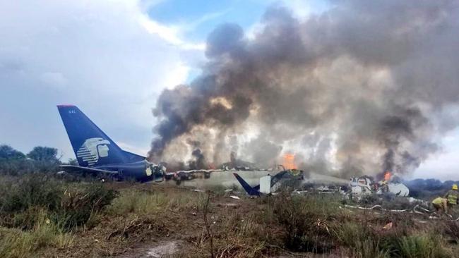 The AeroMexico flight crashed near Durango International Airport.