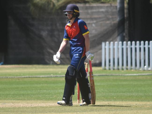 Mosman’s Hugh Taylor at the wicket v UNSW. Picture: Sean Teuma