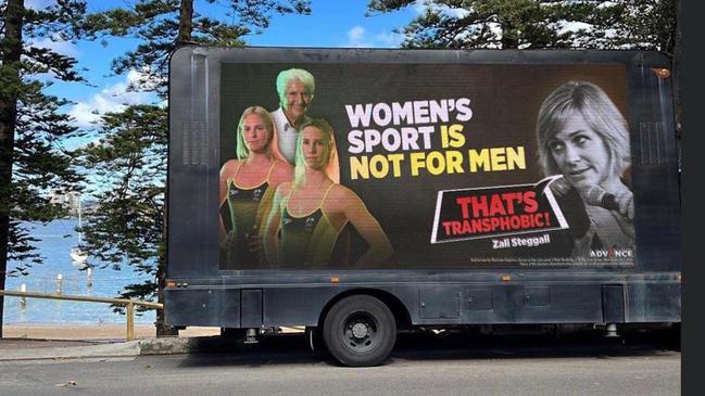 One of the billboards spotted by Zali Steggall.