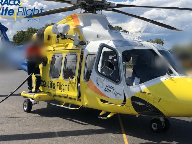 Man flown to Brisbane with facial burns after Widgee fire