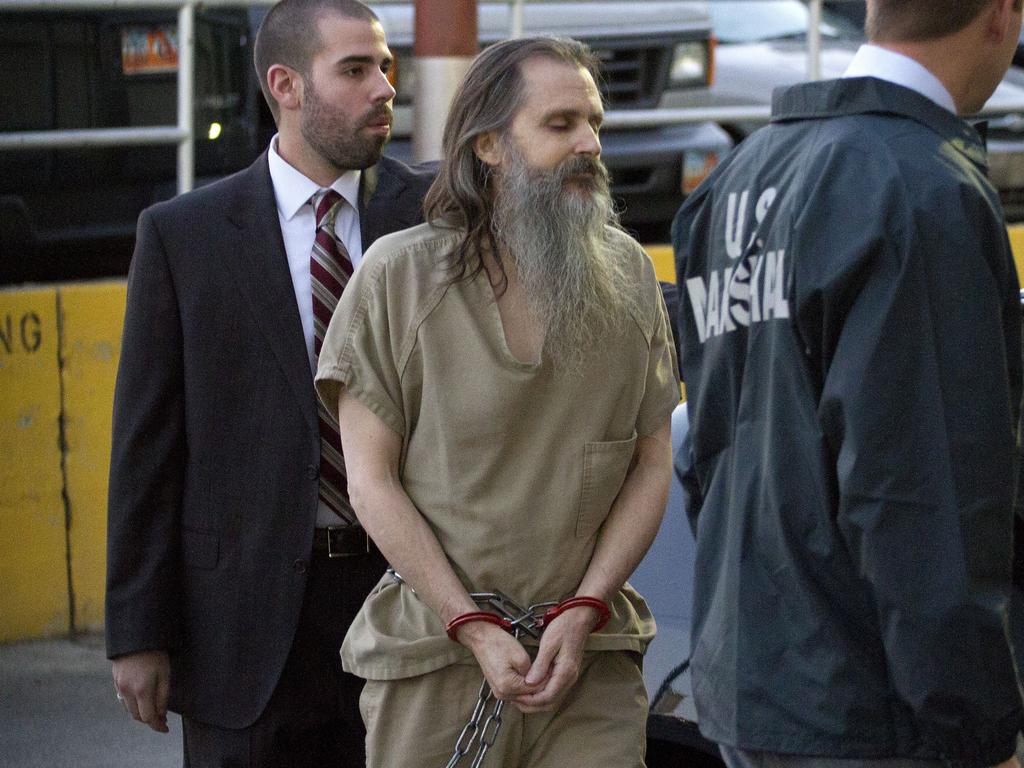 Brian David Mitchell is escorted into the Frank E Moss Federal Courthouse in Salt Lake City, Utah, in NoVember 2010.