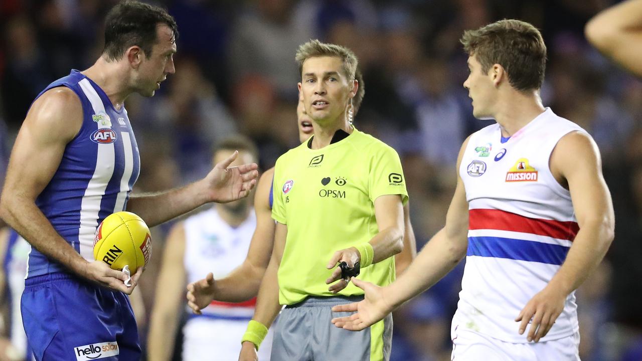 The AFL will trial four umpires during the bye rounds.