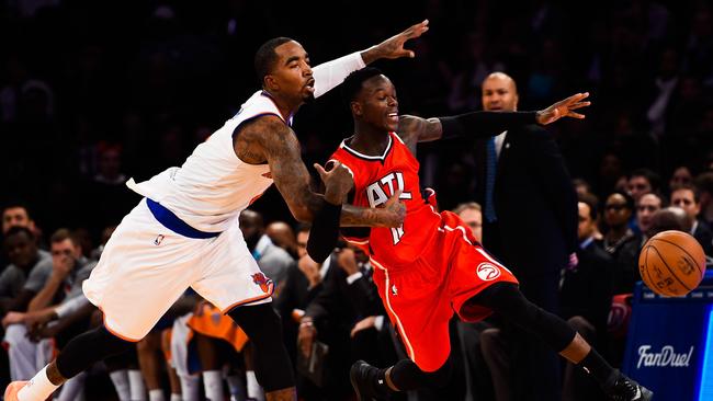 The Atlanta Hawks held off the New York Knicks.