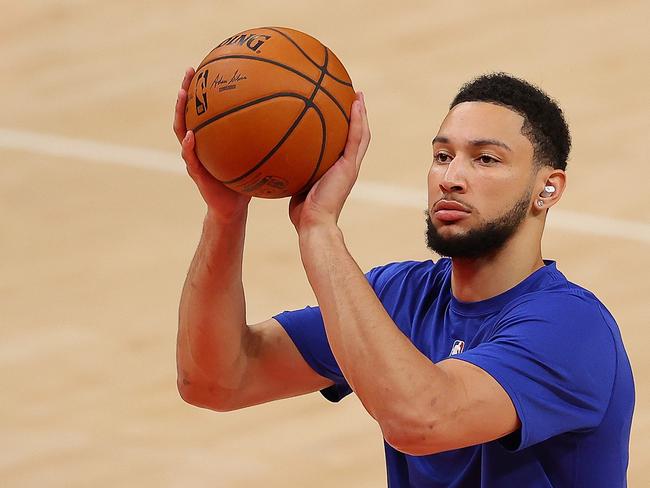 Ben Simmons has come under fire for not improving his shooting. Picture: Kevin C. Cox / Getty Images / AFP