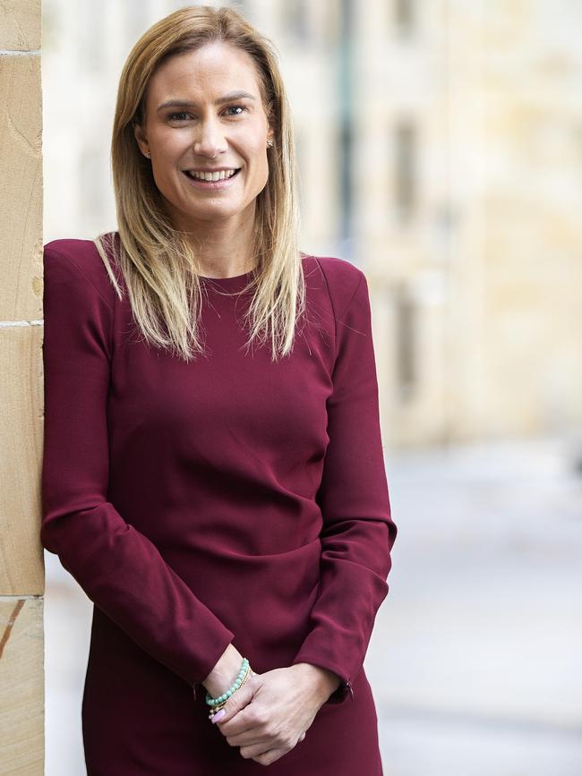 Independent Kristie Johnston at Parliament House, Hobart. Picture: Chris Kidd