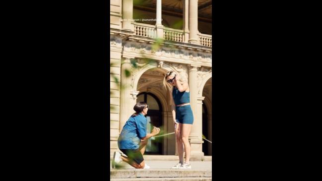 Sam Kerr Shares Intimate Proposal Photos To Kristie Mewis | Daily Telegraph