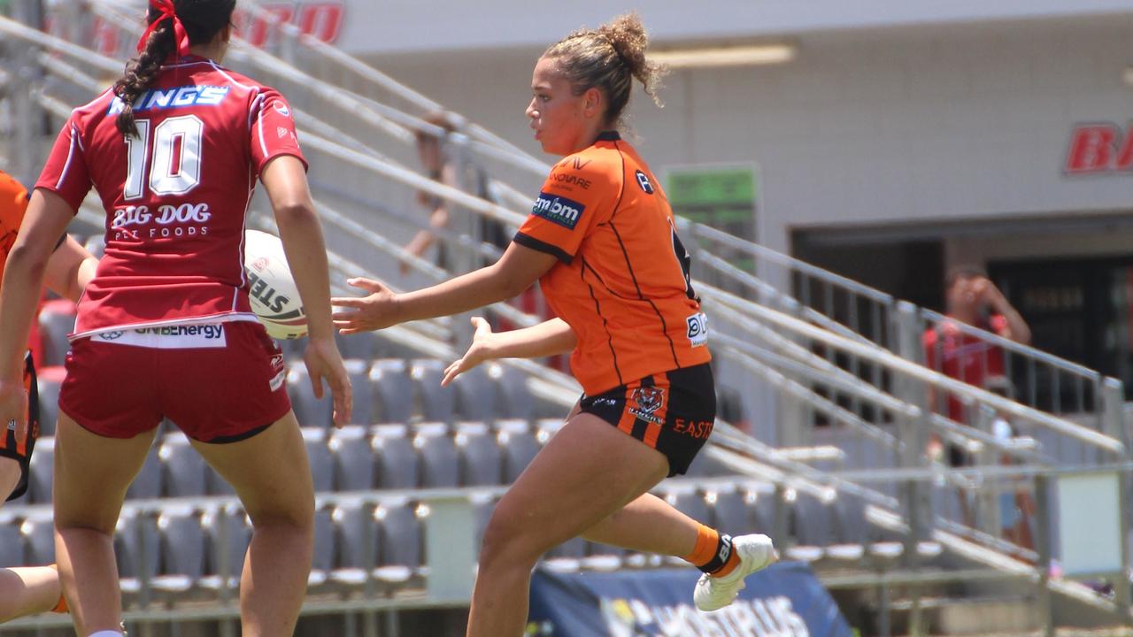 Harvey Norman under-19s action between Redcliffe and the Brisbane Tigers. Sunday February 11, 2024.